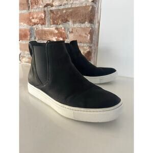 Vince Black Leather Hightop Slip on Sneakers‎ Shoes Women’s US 6.5 EU 36.5